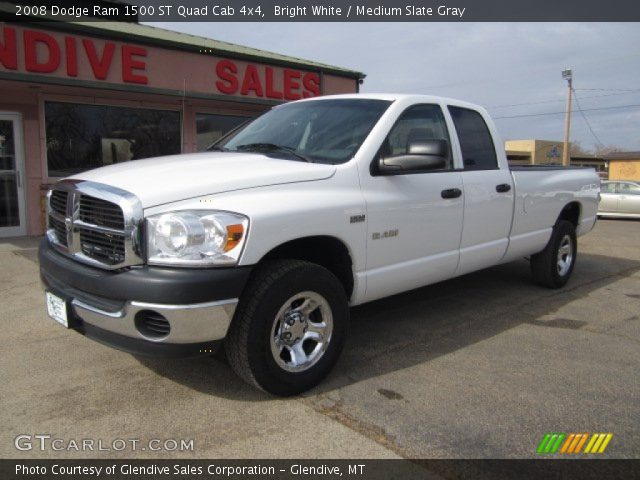 2008 Dodge Ram 1500 ST Quad Cab 4x4 in Bright White