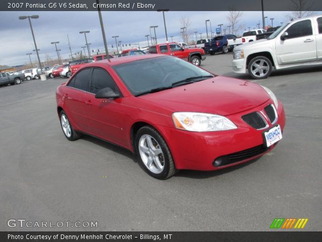 2007 Pontiac G6 V6 Sedan in Crimson Red