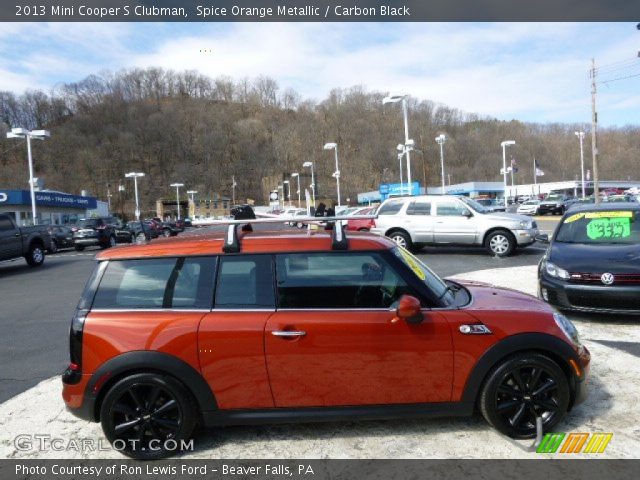 2013 Mini Cooper S Clubman in Spice Orange Metallic