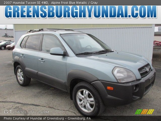 2007 Hyundai Tucson SE 4WD in Alpine Frost Blue Metallic
