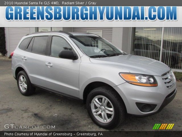 2010 Hyundai Santa Fe GLS 4WD in Radiant Silver