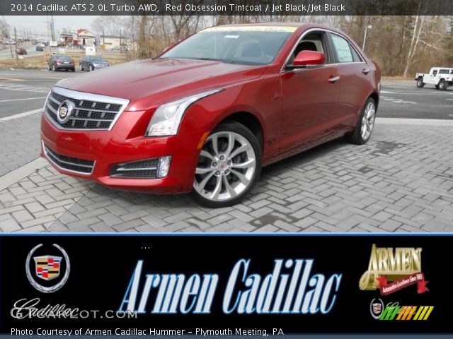 2014 Cadillac ATS 2.0L Turbo AWD in Red Obsession Tintcoat