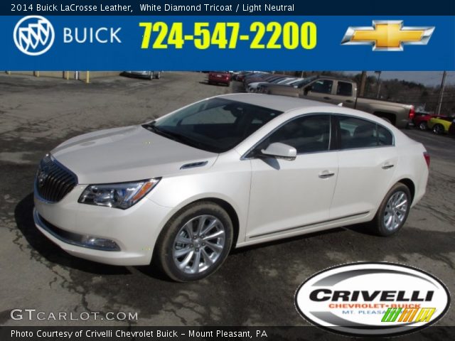 2014 Buick LaCrosse Leather in White Diamond Tricoat