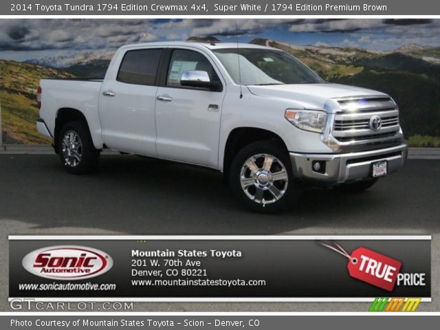 2014 Toyota Tundra 1794 Edition Crewmax 4x4 in Super White