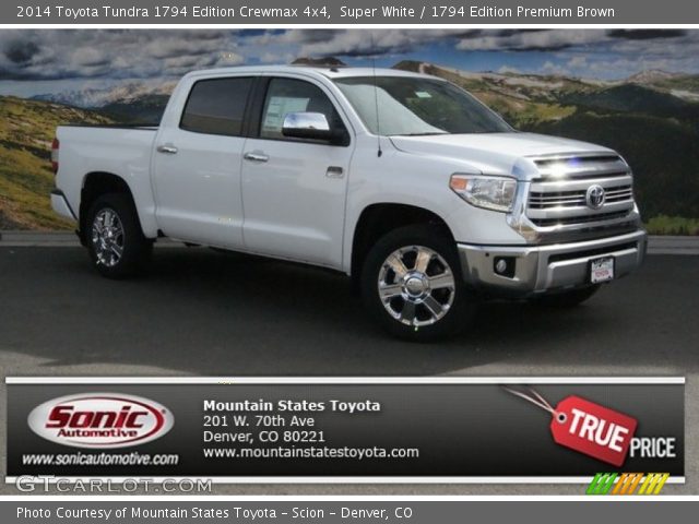 2014 Toyota Tundra 1794 Edition Crewmax 4x4 in Super White