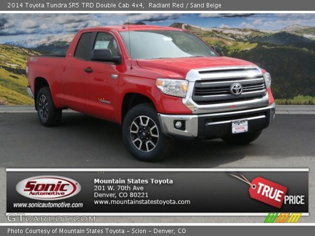 2014 Toyota Tundra SR5 TRD Double Cab 4x4 in Radiant Red