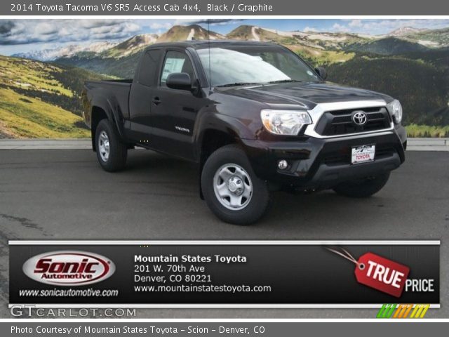 2014 Toyota Tacoma V6 SR5 Access Cab 4x4 in Black