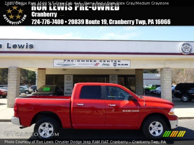 2011 Dodge Ram 1500 SLT Crew Cab 4x4 in Flame Red