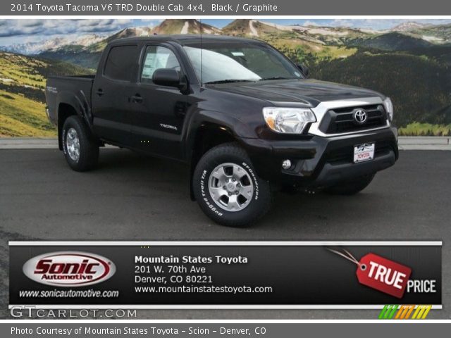 2014 Toyota Tacoma V6 TRD Double Cab 4x4 in Black