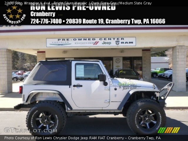 2008 Jeep Wrangler X 4x4 in Bright Silver Metallic