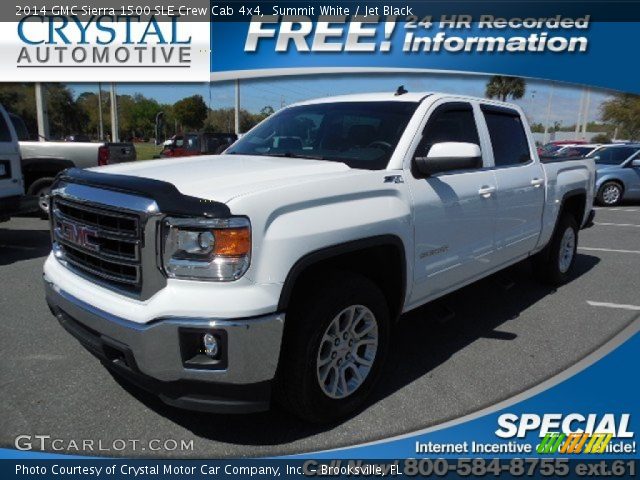 2014 GMC Sierra 1500 SLE Crew Cab 4x4 in Summit White