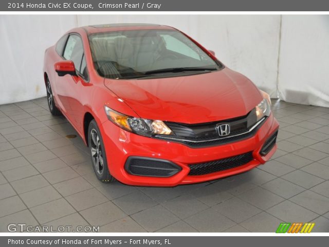 2014 Honda Civic EX Coupe in Crimson Pearl