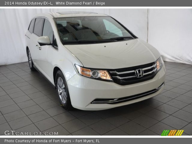 2014 Honda Odyssey EX-L in White Diamond Pearl