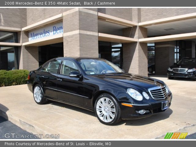 2008 Mercedes-Benz E 350 4Matic Sedan in Black