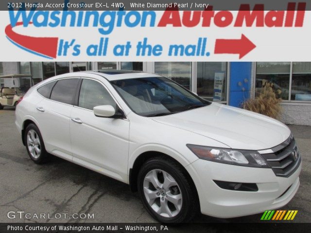 2012 Honda Accord Crosstour EX-L 4WD in White Diamond Pearl