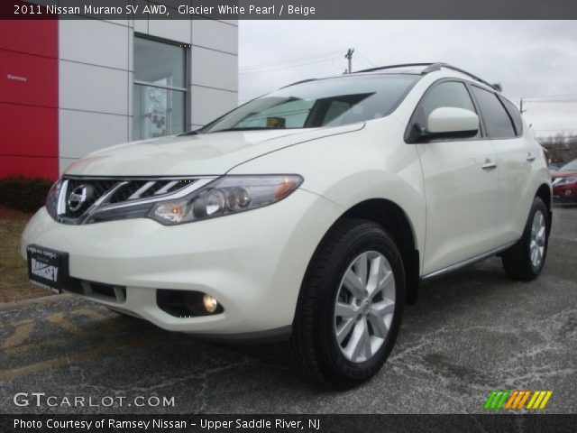 2011 Nissan Murano SV AWD in Glacier White Pearl