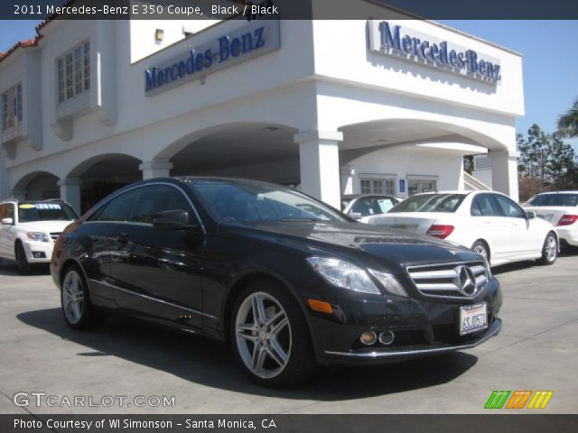 2011 Mercedes-Benz E 350 Coupe in Black