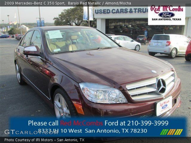 2009 Mercedes-Benz C 350 Sport in Barolo Red Metallic