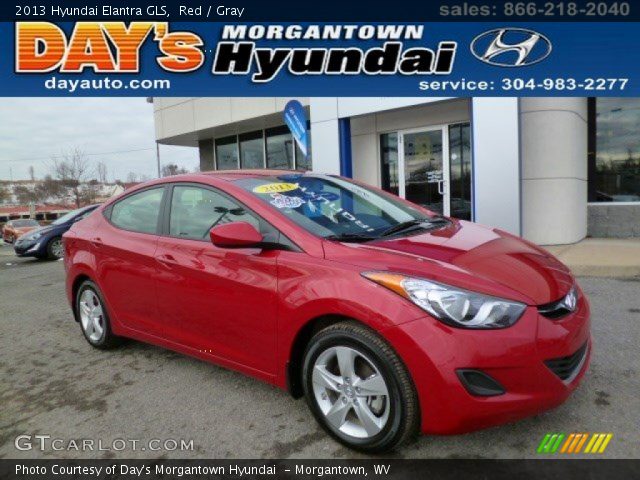 2013 Hyundai Elantra GLS in Red
