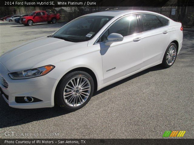 2014 Ford Fusion Hybrid SE in White Platinum
