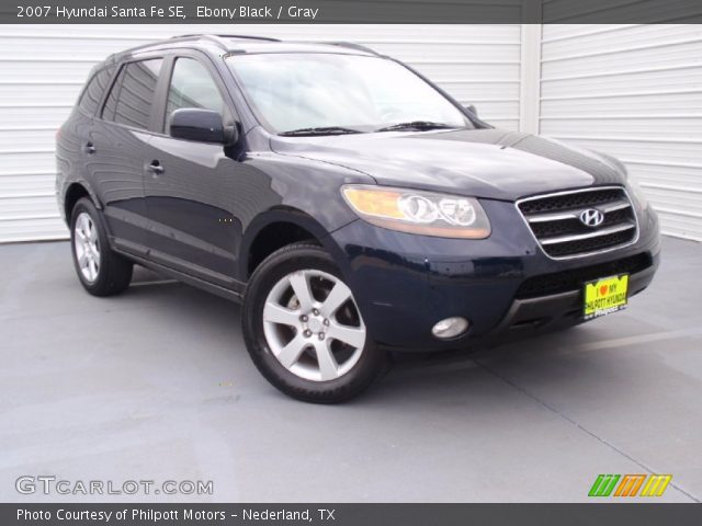 2007 Hyundai Santa Fe SE in Ebony Black