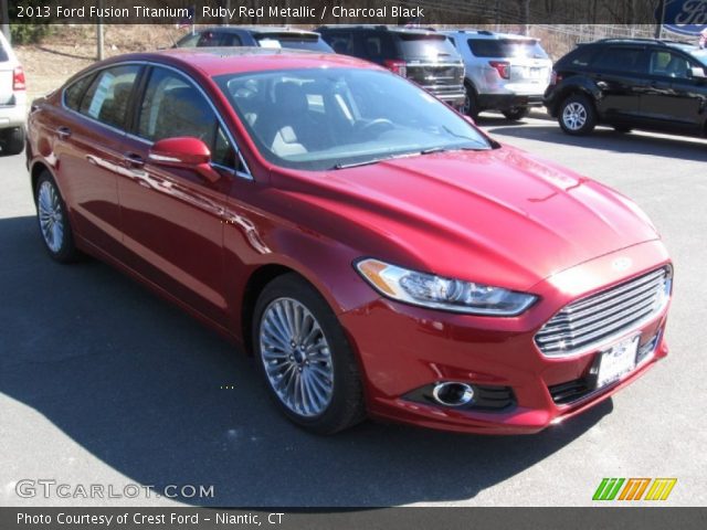2013 Ford Fusion Titanium in Ruby Red Metallic