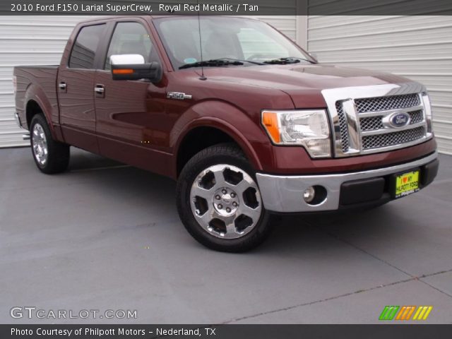 2010 Ford F150 Lariat SuperCrew in Royal Red Metallic