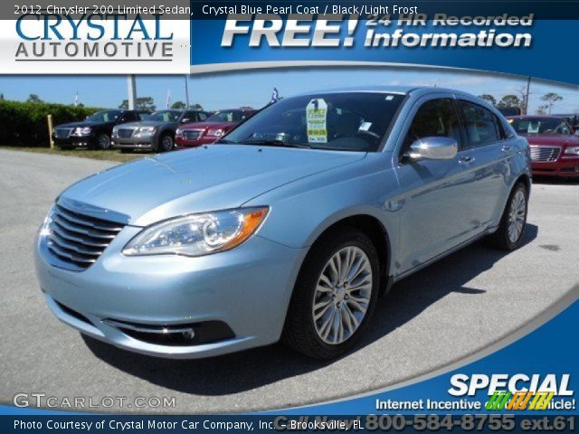 2012 Chrysler 200 Limited Sedan in Crystal Blue Pearl Coat