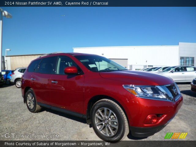2014 Nissan Pathfinder SV AWD in Cayenne Red