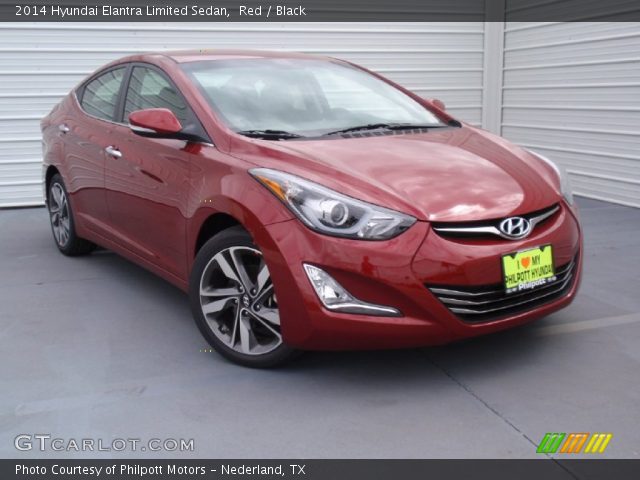 2014 Hyundai Elantra Limited Sedan in Red