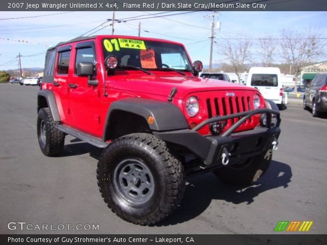 2007 Jeep Wrangler Unlimited X 4x4 in Flame Red