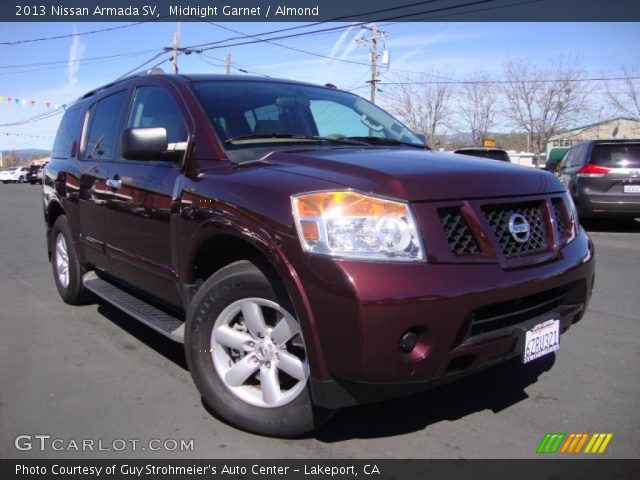 2013 Nissan Armada SV in Midnight Garnet