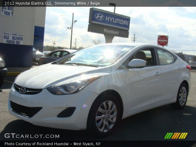 2012 Hyundai Elantra GLS in Shimmering White