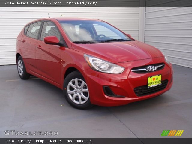 2014 Hyundai Accent GS 5 Door in Boston Red