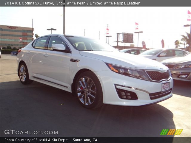 2014 Kia Optima SXL Turbo in Snow White Pearl