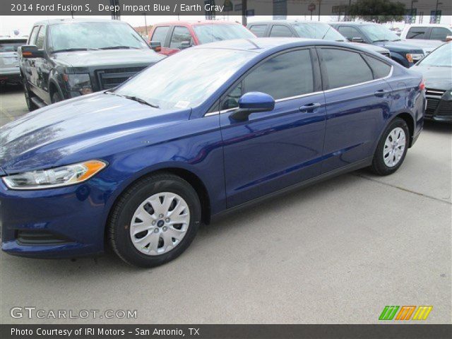 2014 Ford Fusion S in Deep Impact Blue