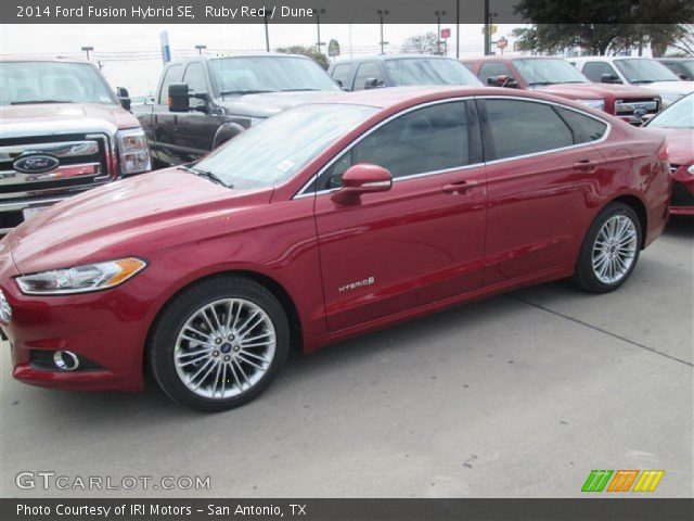 2014 Ford Fusion Hybrid SE in Ruby Red