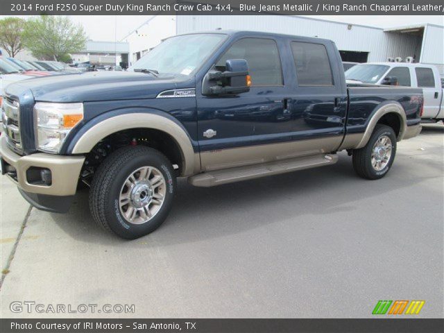 2014 Ford F250 Super Duty King Ranch Crew Cab 4x4 in Blue Jeans Metallic