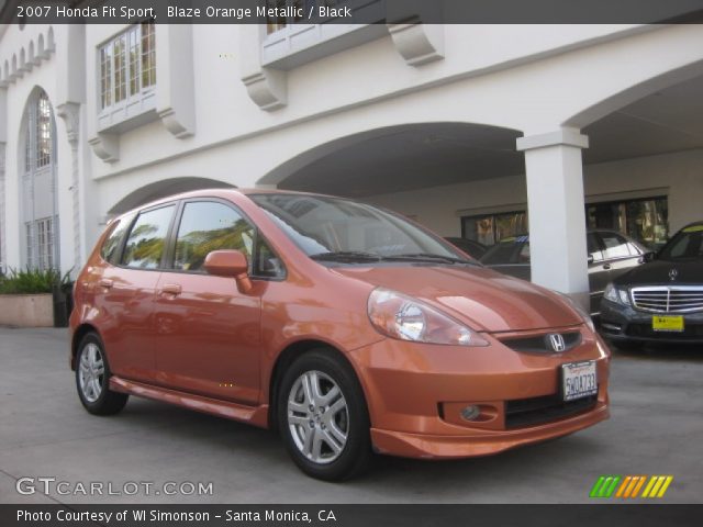 2007 Honda Fit Sport in Blaze Orange Metallic