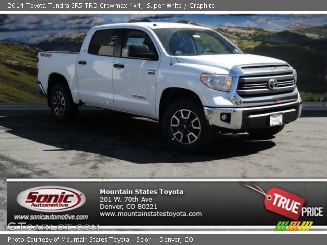 2014 Toyota Tundra SR5 TRD Crewmax 4x4 in Super White