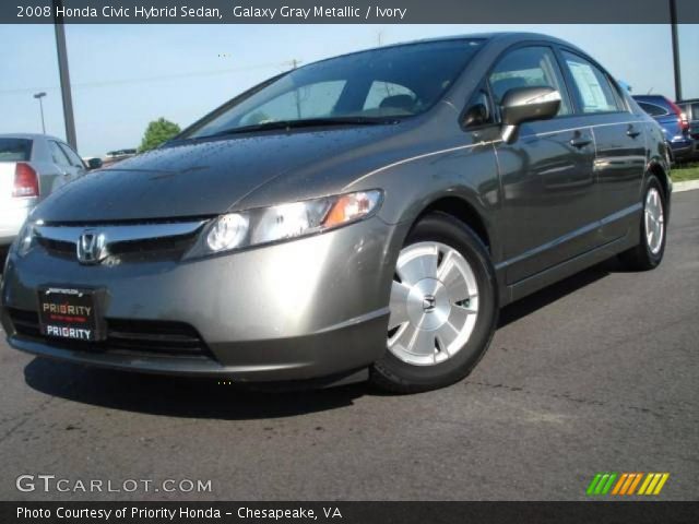 2008 Honda Civic Hybrid Sedan in Galaxy Gray Metallic