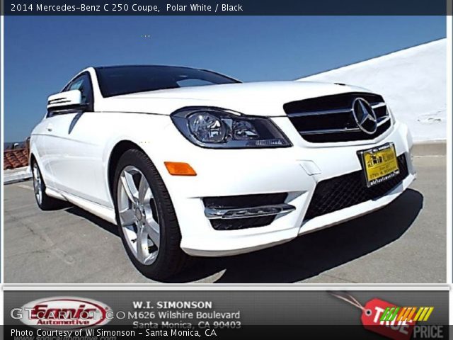 2014 Mercedes-Benz C 250 Coupe in Polar White