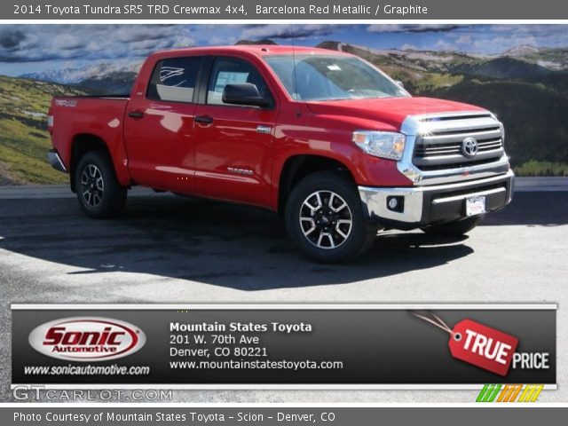 2014 Toyota Tundra SR5 TRD Crewmax 4x4 in Barcelona Red Metallic