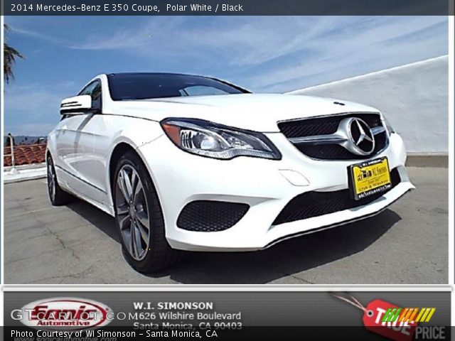 2014 Mercedes-Benz E 350 Coupe in Polar White