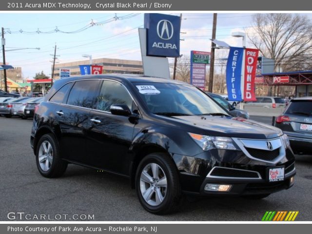 2011 Acura MDX Technology in Crystal Black Pearl