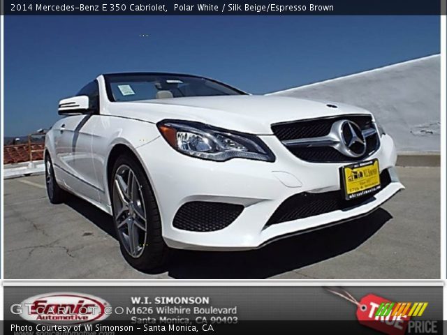 2014 Mercedes-Benz E 350 Cabriolet in Polar White