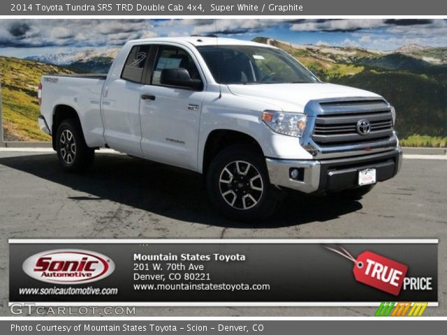 2014 Toyota Tundra SR5 TRD Double Cab 4x4 in Super White