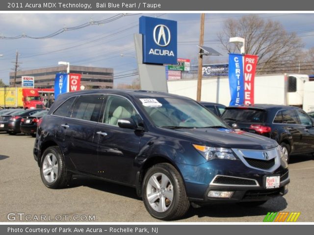 2011 Acura MDX Technology in Bali Blue Pearl