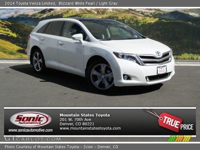 2014 Toyota Venza Limited in Blizzard White Pearl