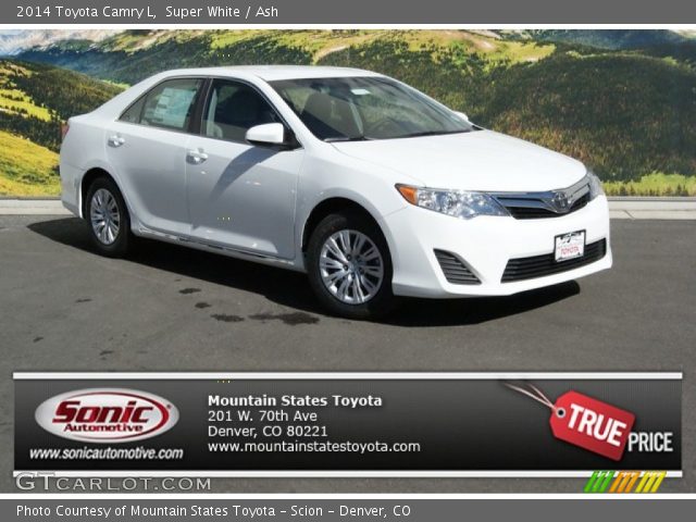 2014 Toyota Camry L in Super White